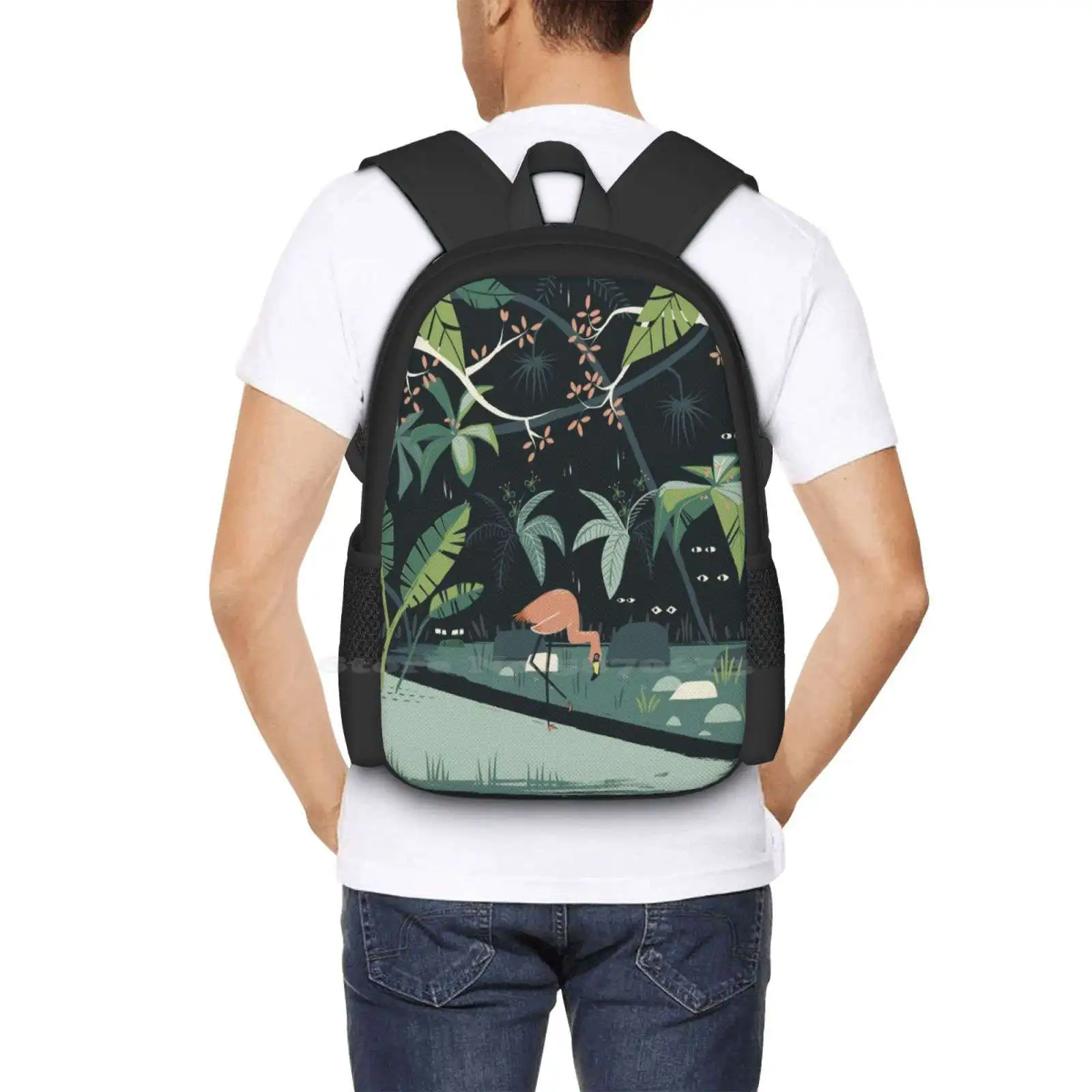 Nightshade Jungle Pattern Design Laptop Travel School Bags Sci Fi Awesome Radical Sweet Chill Beautiful Dank Fresh Funky #6