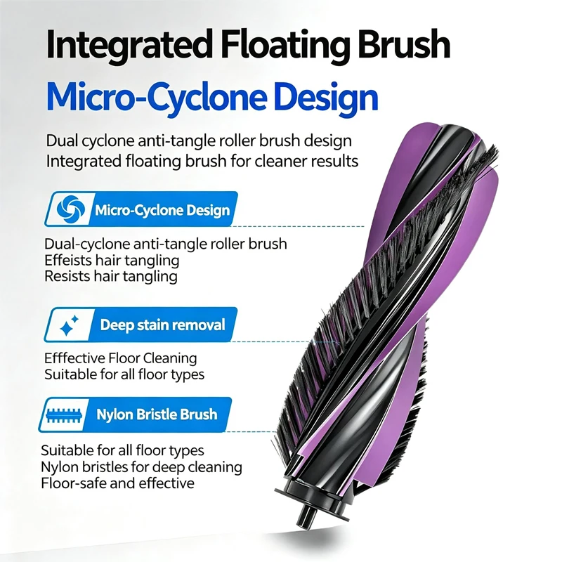 For JONR P20 PRO/T5 PRO Robot Vacuum Cleaner Accessories Main Brush HEPA Filter Mop Pad Side Brush Dust Bag Replacement Parts view 2
