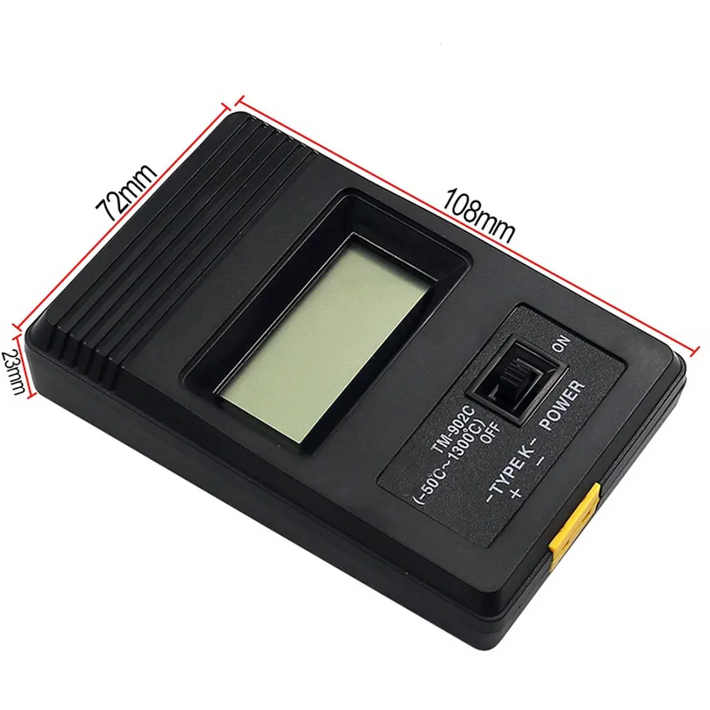 TM-902C Digital K Type Temperature Meter Thermometer Sensor + Thermocouple Probe detector -50C to 1300C Industrial thermometer