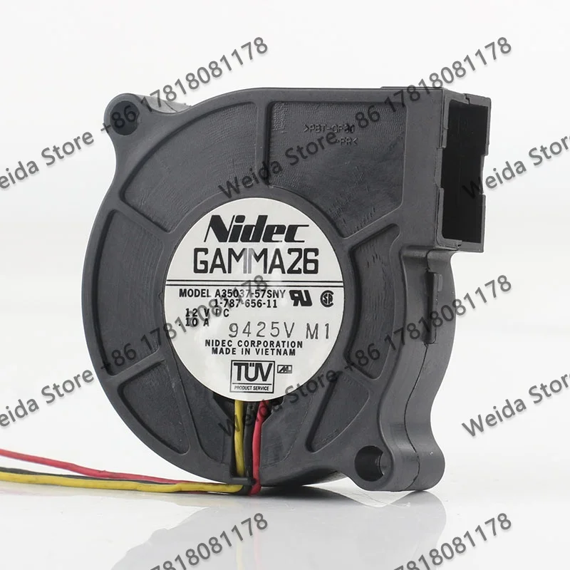 5CM Original Nidec DC 12V 0.10A 5015 Blower turbine alarm function 50X50X15MM 3-wire A35037-57SNY cooling fan