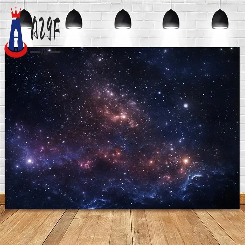 

A29F-210Cmx150cm Cosmic Planet Starry Night Photography Background Cloth Children's Photo Portrait Birthday Party Decor