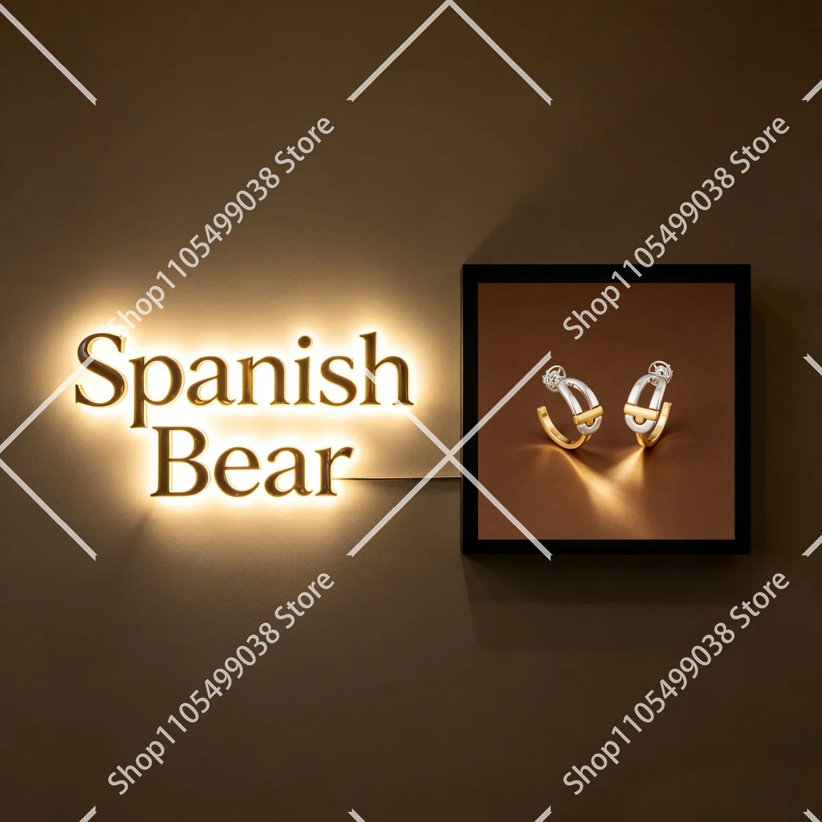 LED light bear desktop decoration, photo frame bear desktop lamp, couple's confession atmosphere jewelry
