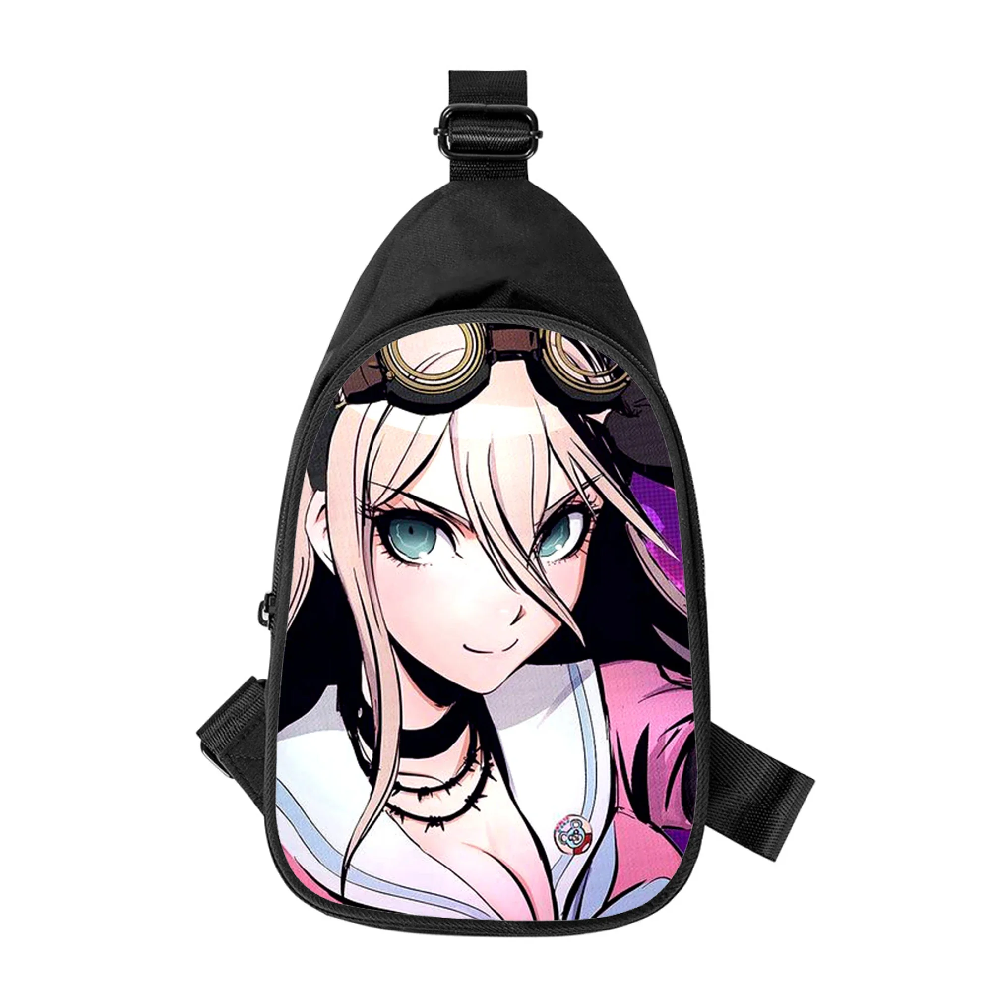 Bolso de pecho cruzado de anime danganronpa miu iruma 3D para hombres y mujeres, bolso de hombro diagonalmente, paquete de cintura escolar para marido, paquete de pecho para hombres, nuevo