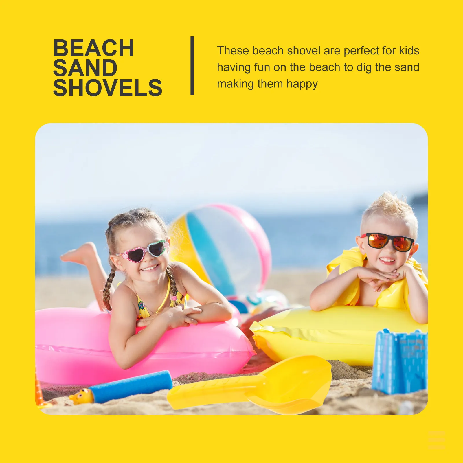 12Pcs Kids Beach Shovels Bright Color Sand Digging Tools for Sandbox Backyard Yard Outdoor Play Promote Hand-Eye Coordination