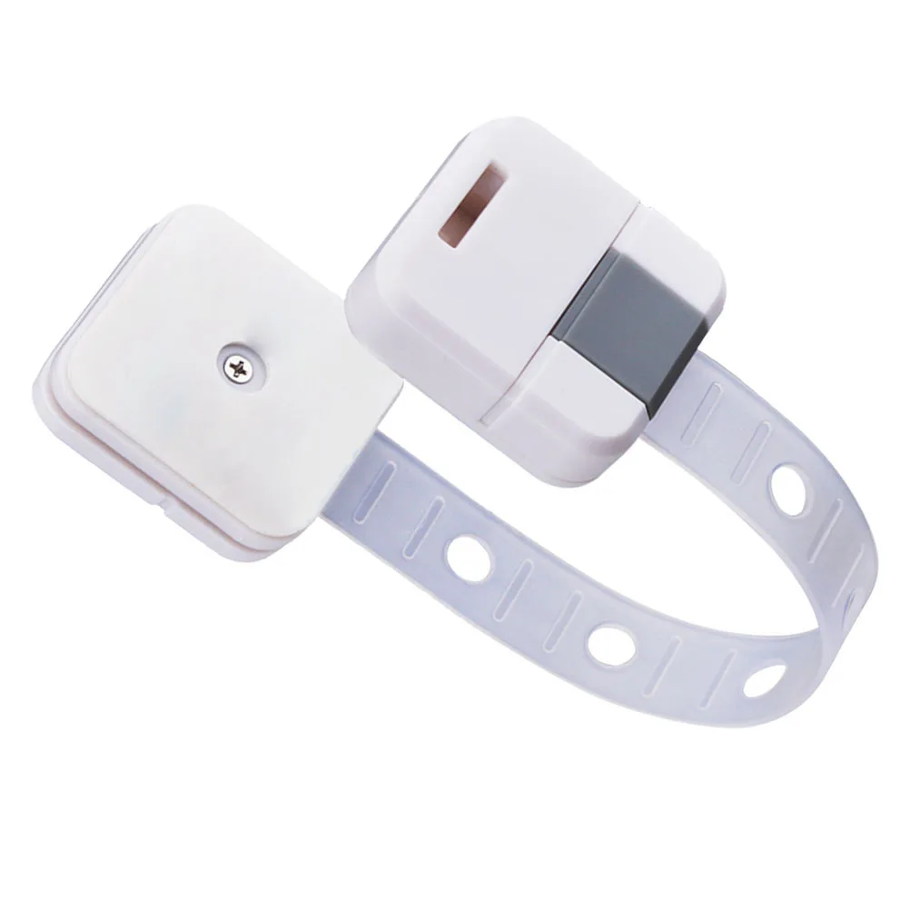 

1Set Cabinet Lock Childproof Door Drawer Safety Strap Lock Kids Protector Baby Safety Drawer Straps Locks Toilet Straps Locks