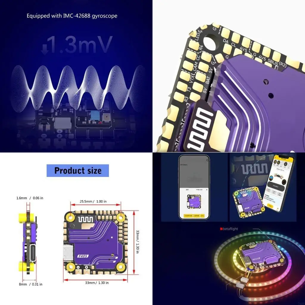 

76HF F405 Полетный контроллер 40A на длинные дистанционные беспилотники охлаждающий вентилятор для для использования