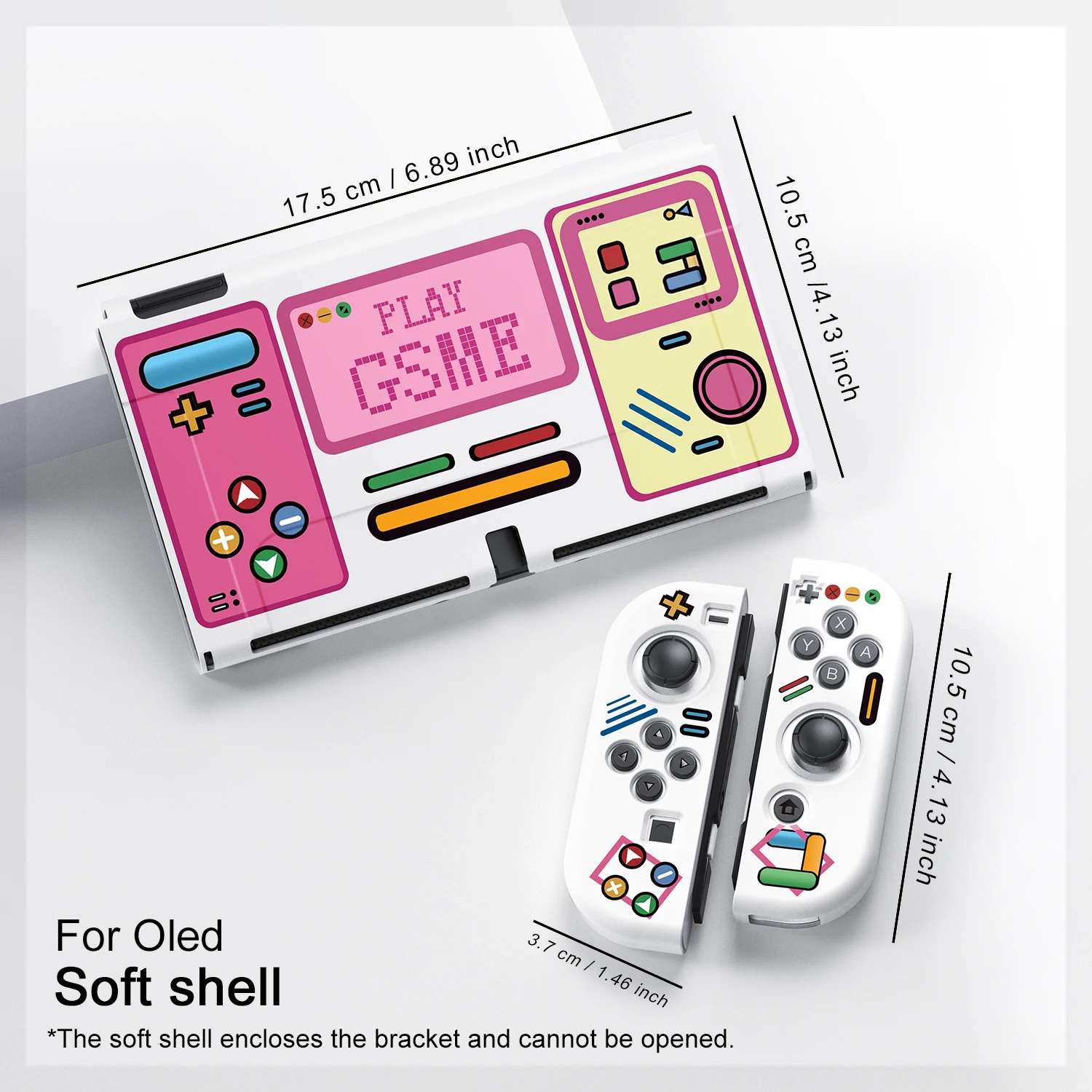 Originality Soft Protective Cover For Nintendo Switch Lite/Oled Game Console With Creative Pink Style Anti-drop Carrying Case