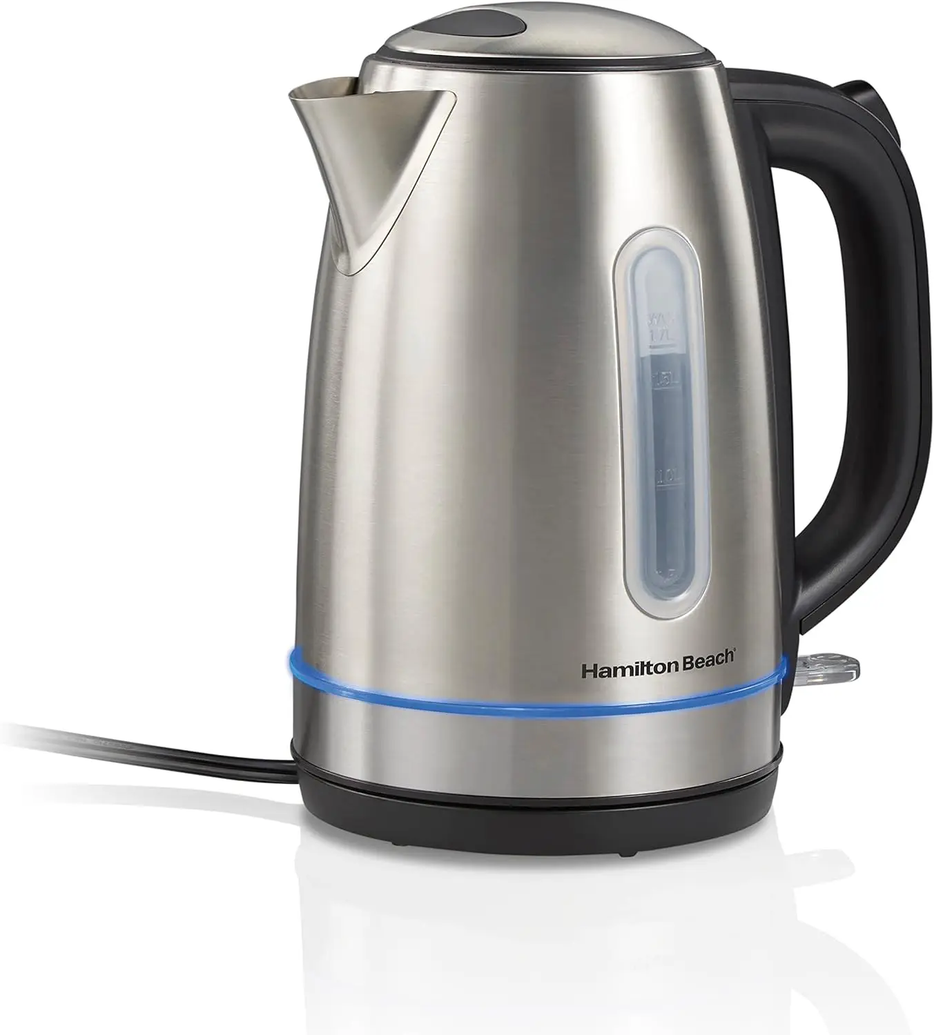 

Electric Tea Kettle, Water Boiler & Heater, 1.7 Liter, Cordless Serving, 1500 Watts for Fast Boiling, Auto-Shutoff and
