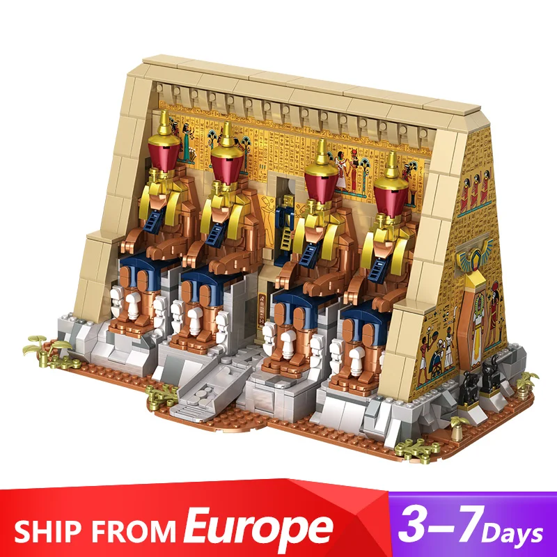 Creativo Esperto Edifici Modulari MOC 66049 Antico Egitto Gaeat Tempio Modello 2666PCS Building Blocks Mattoni Puzzle Giocattoli per il Regalo