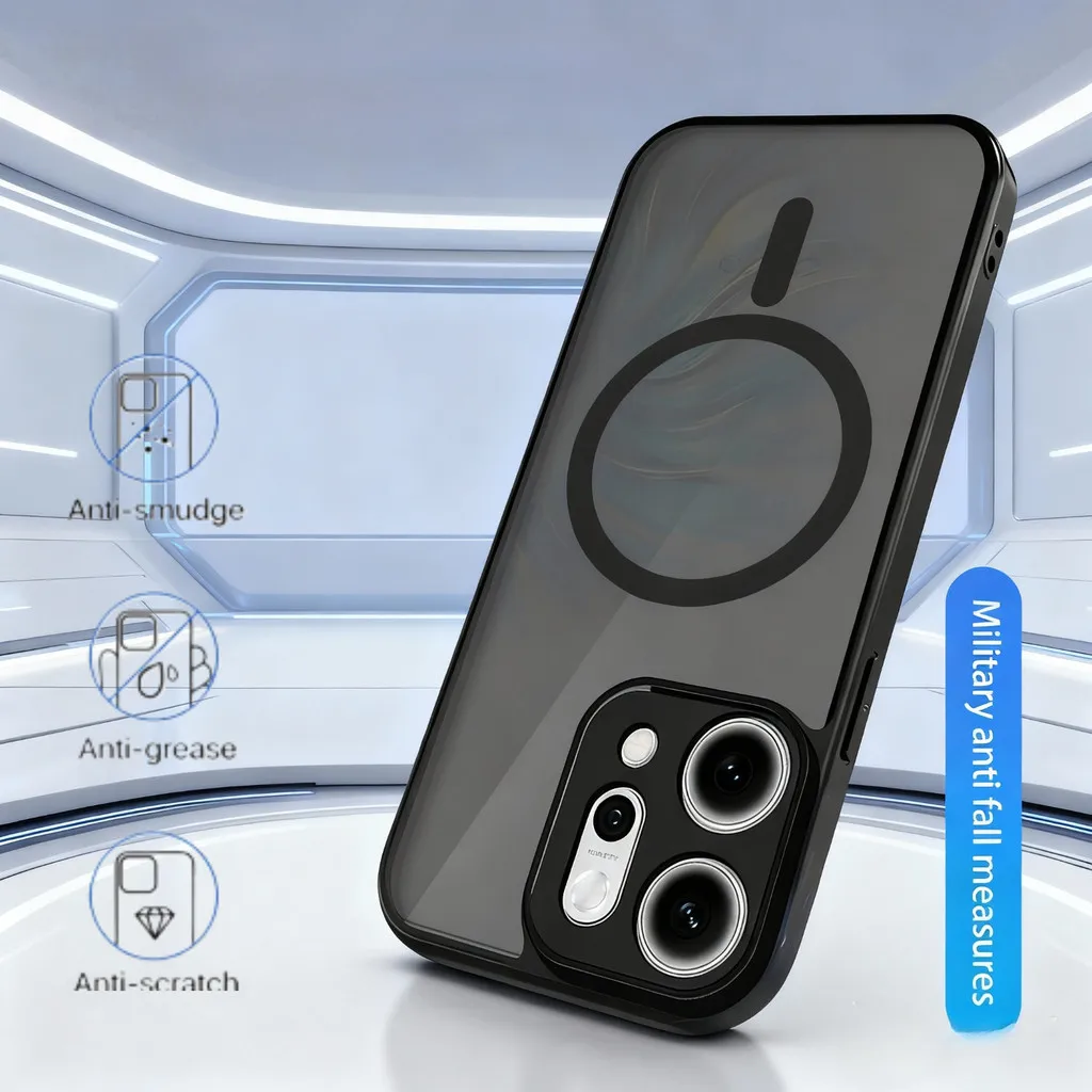 

Чехол для Xiaomi POCO F8 Pro F7 Ultra X7 C61 M6 Pro 4G X6 C85 C71 Armor Matte Frosted Magnetic Wireless Charge Cover Case