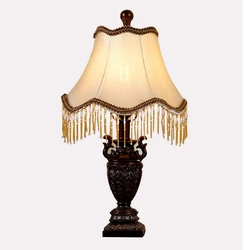 Modern Fabric Switching Desk Lamp Crystal Hotel Bedroom Bedside Lighting Living Room Foyer Study Wedding Room Table Light