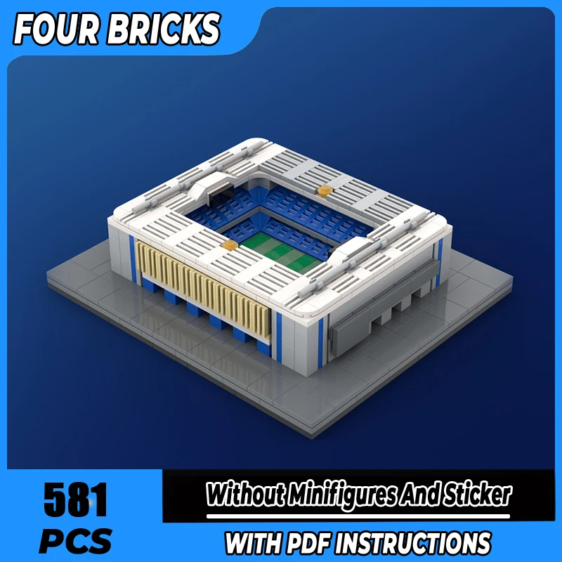 

Moc Building Blocks White Hart Lane Stadium Technology Modular Bricks Model Gifts Christmas Toys DIY Sets Assembly