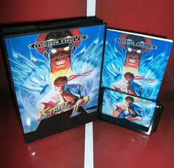 New Arrival SF2 SCE Plus 16bit MD Game Card With Retail Box & Manual Book For Sega Mega Drive/ Genesis