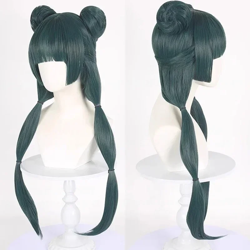 Maomao Cosplay Wig Synthetic Anime The Apothecary Diaries Green Hair 2 Styles Kusuriya No Hitorigoto Hairpin Headress Wig Cap
