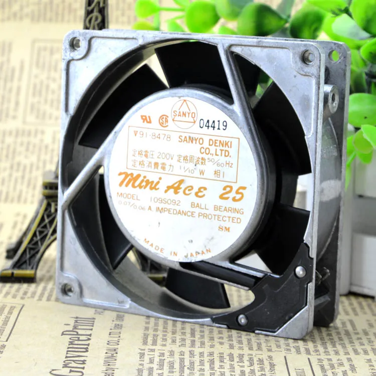 

ORIGINAL 109S092 200V 11 10W 0.07 0.06A 909025MM ALUMINIUM FRAME FAN