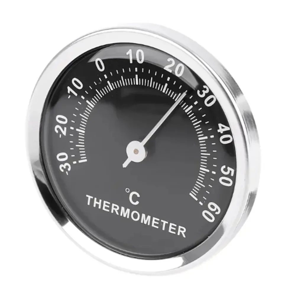 New ElectronicHygrometer Pointer Type Black Clear Dial Scale Convenient Fireplace Accessories Battery-Free Thermometer