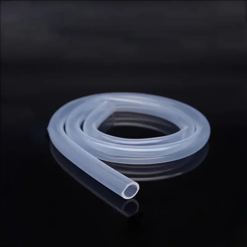 食品グレードのシリコーンチューブ醸造用医療用高温耐性透明ホース内径2-35mm