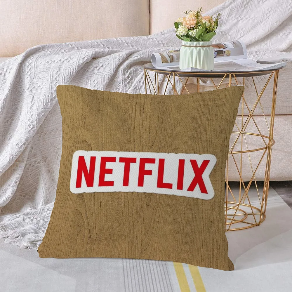 Pillow Cover Netflix Decorative Cushions Cushion Covers Luxury Living Room Decoration Personalized Gift Home 45x45 Pillows Sofa