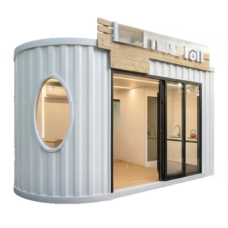 Mobile tea room guard booth Outdoor scenic commercial street Internet celebrity leisure booth