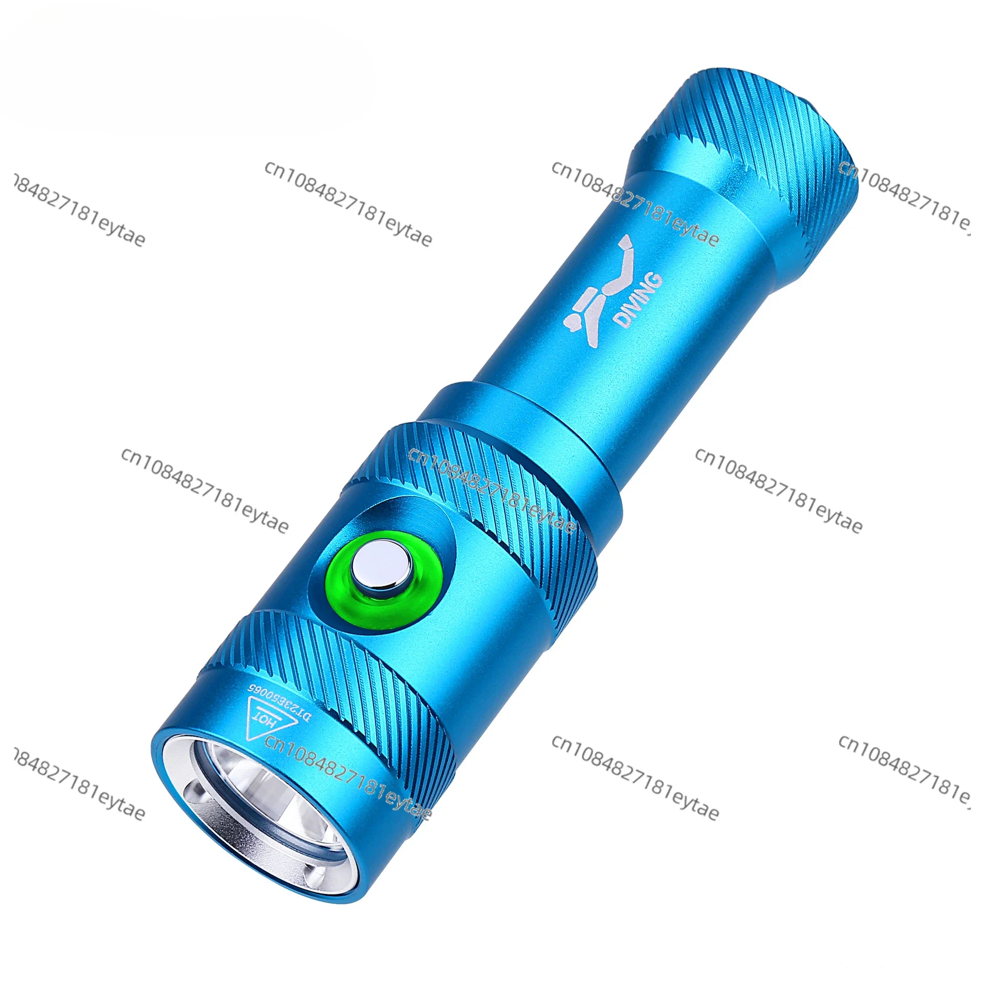 Handheld Portable Amphibious Dual L2 1050 Lumens Blue Sea Blue Sky Blue Diving Flashlight