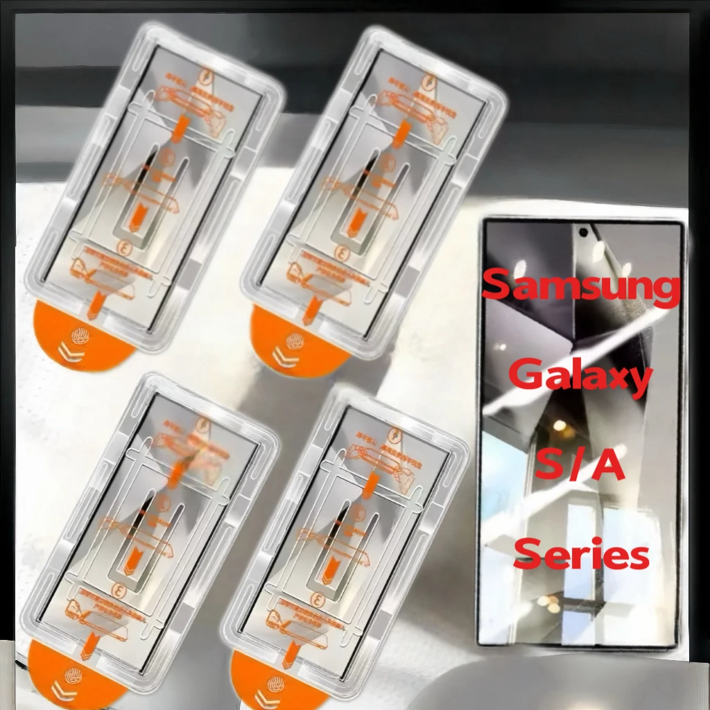 

4Pcs For Samsung Galaxy S25 Plus S24 Ultra S23 S22 S21 A55 A56 A35 A26 A16 A54 A36 A25 A15 5G Screen Protector Tempered Glass