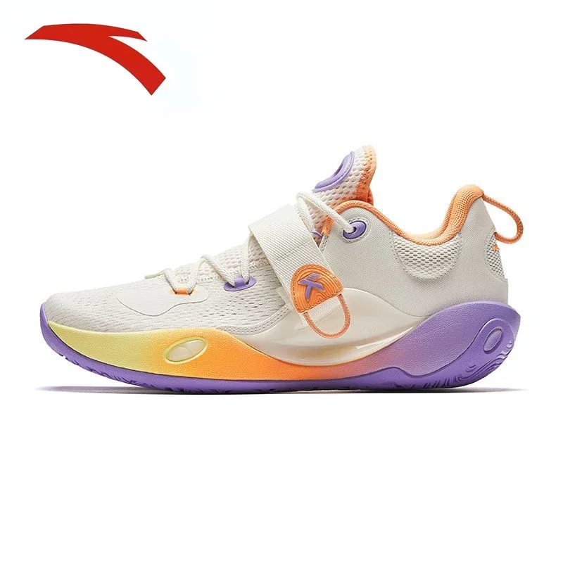 

Anta Water Flower 6lite Basketball Shoes Men's Outdoor Lightweight Breathable Combat KT Low Top Sneaker plus Size Basketball New