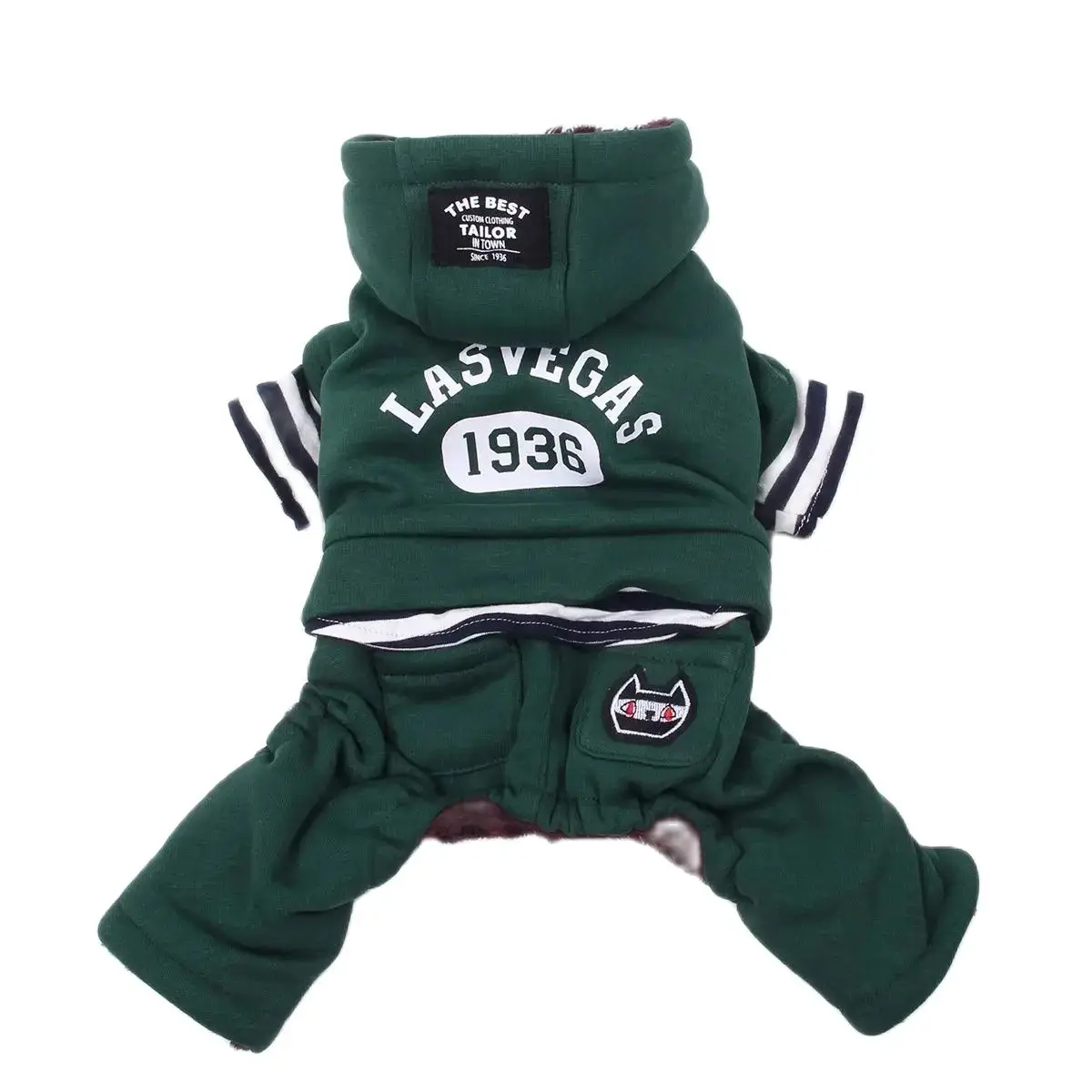 Pet Sweater Hoodie with Letters Design Dog Jumpsuit Coat Jacket Cat Puppy Winter Clothes Apparel