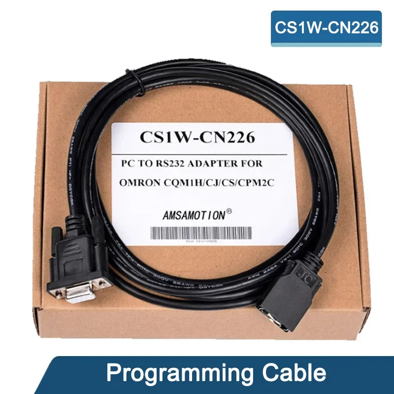 CS1W-CN226 For Omron CS CJ CQM1H CPM2CPLC Programming Cable RS232 Series Port