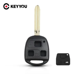 KEYYOU custodia a conchiglia con telecomando a 3 pulsanti per TOYOTA 43 Blade Cruiser Camry con pulsantiera