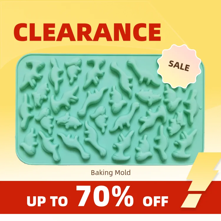 Clearance_30 Cavity Silicone Dinosaur Candy Molds Gummy Jelly Candy Chocolate Mold Ice Cube Tray Mould Fondant Cake Decorating T