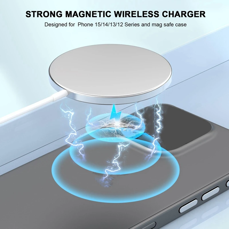 Retail Magsafe Magnetic Wireless Charger For Apple Iphone 15 14 13 12 11 Pro Max X XS XR 8 Plus  2 3 4 Charging Cable