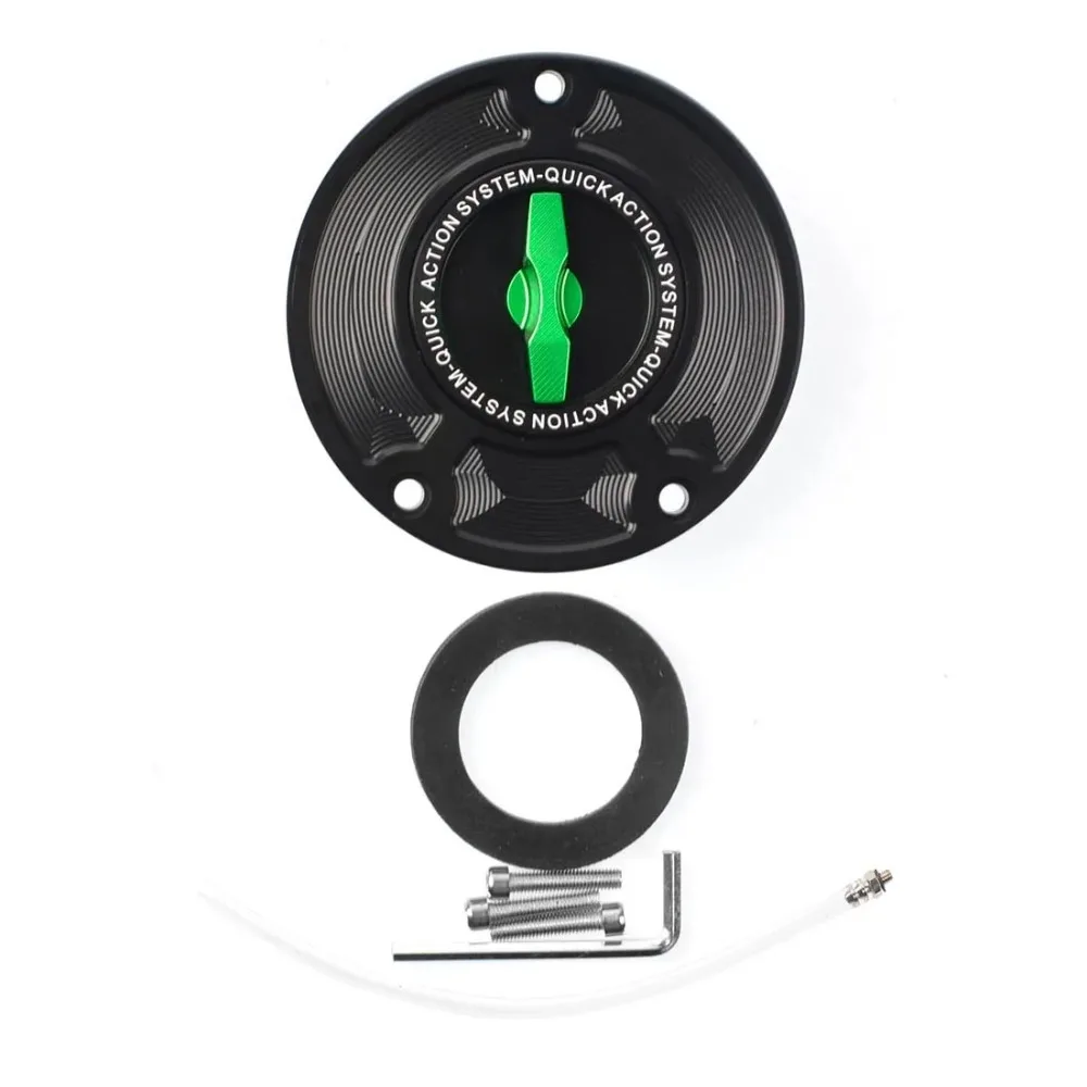 For Kawasaki Ninja ZX-10R 2006-2017 CNC Aluminum Keyless Motorcycle Accessories Fuel Gas Tank Cap Cover