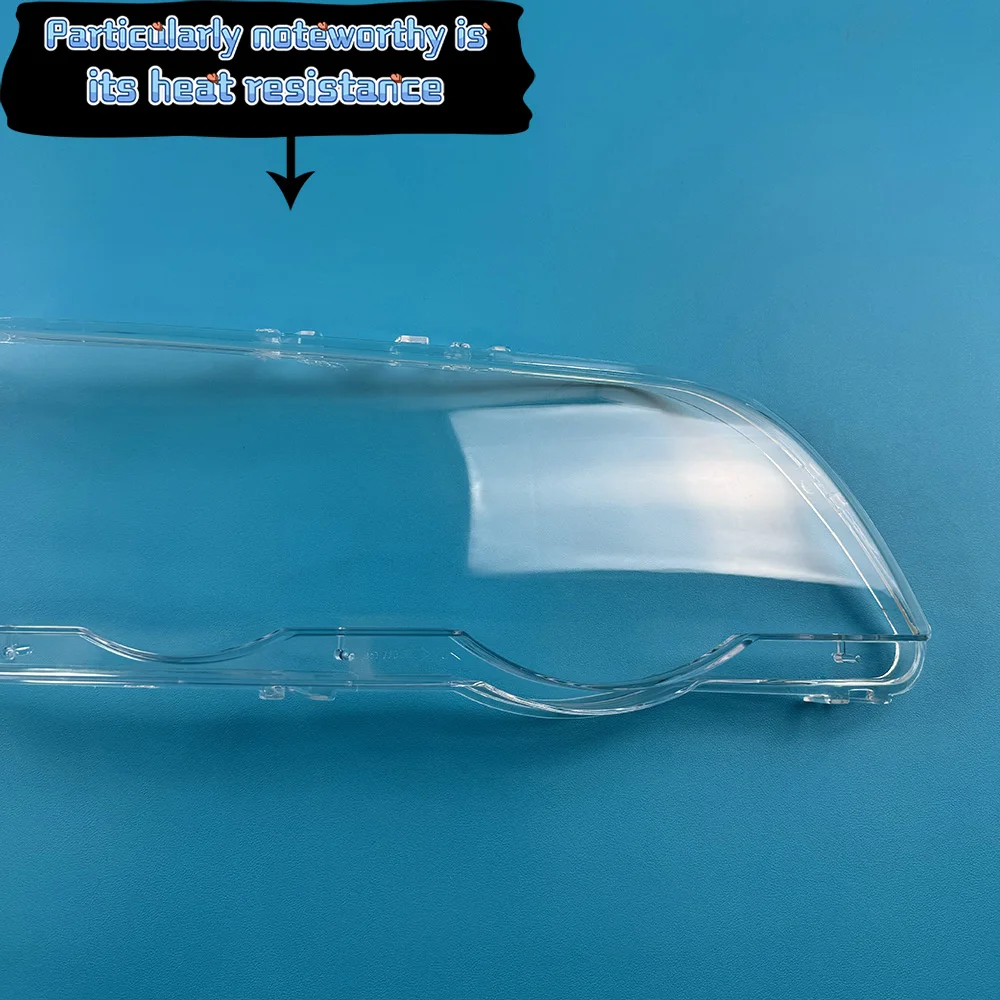 Para BMW X5 E53 2000 2001 2002 2003 cubierta transparente de faro pantalla de lámpara carcasa de plexiglás reemplazar lente Original