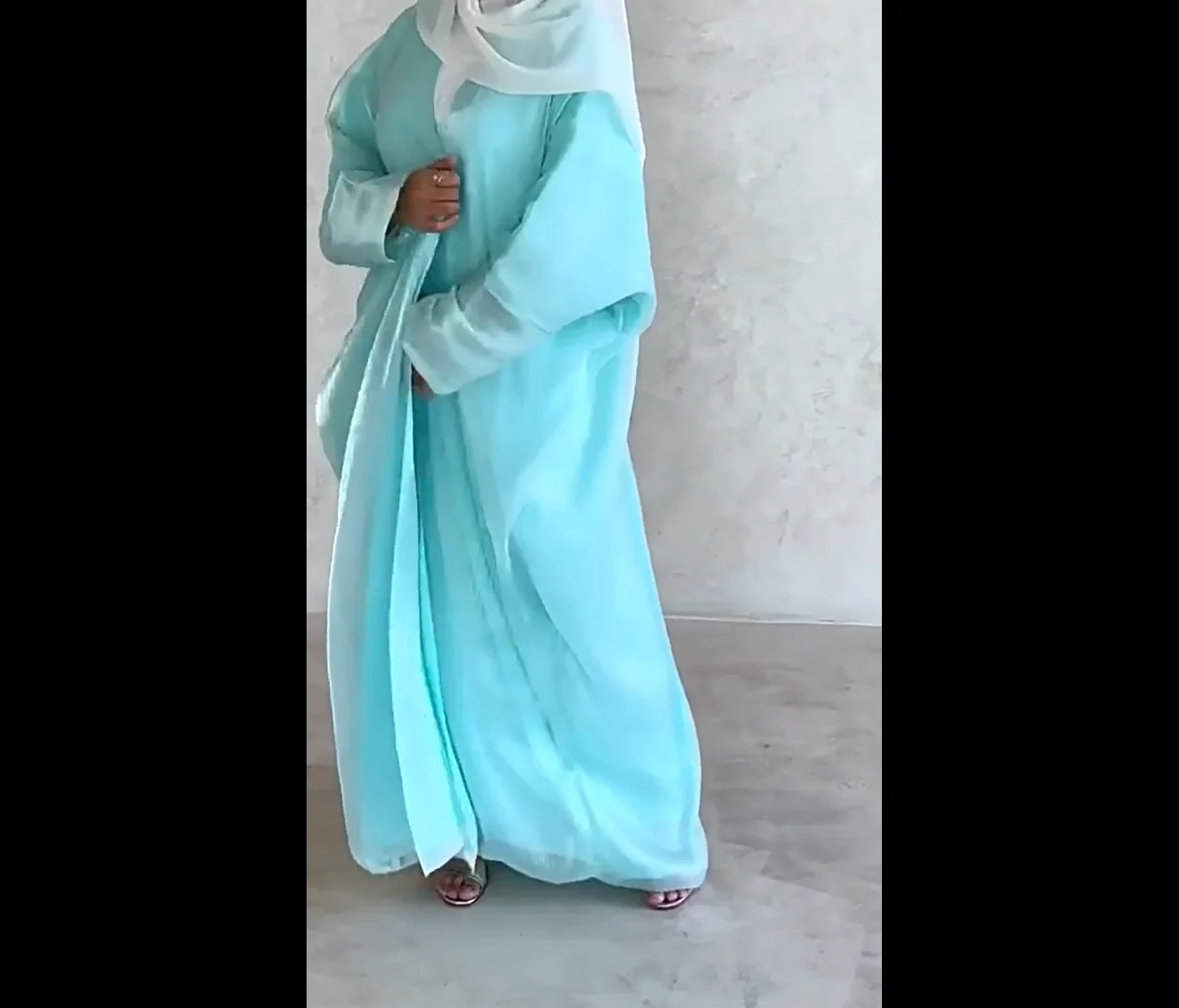 

Ид блестящий открытый Абая Дубай кафтан женское мусульманское платье кимоно кардиган Kebaya кафтан марокканский женский халат ислам Джалабия Рамадан