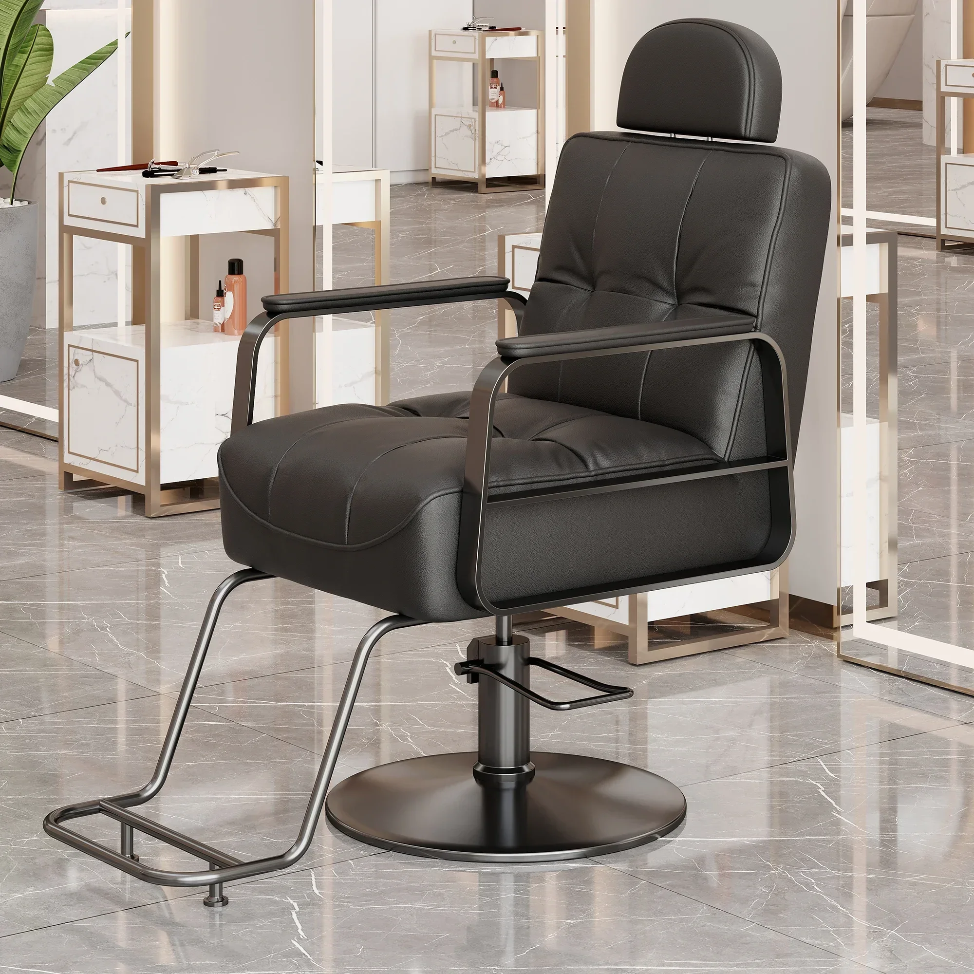 كراسي الحلاق كرسي مضخة لتصفيف الشعر صالون تجميل غسل المهنية رمش قطع الشعر خمر مسمار بسيط شحن مجاني #6