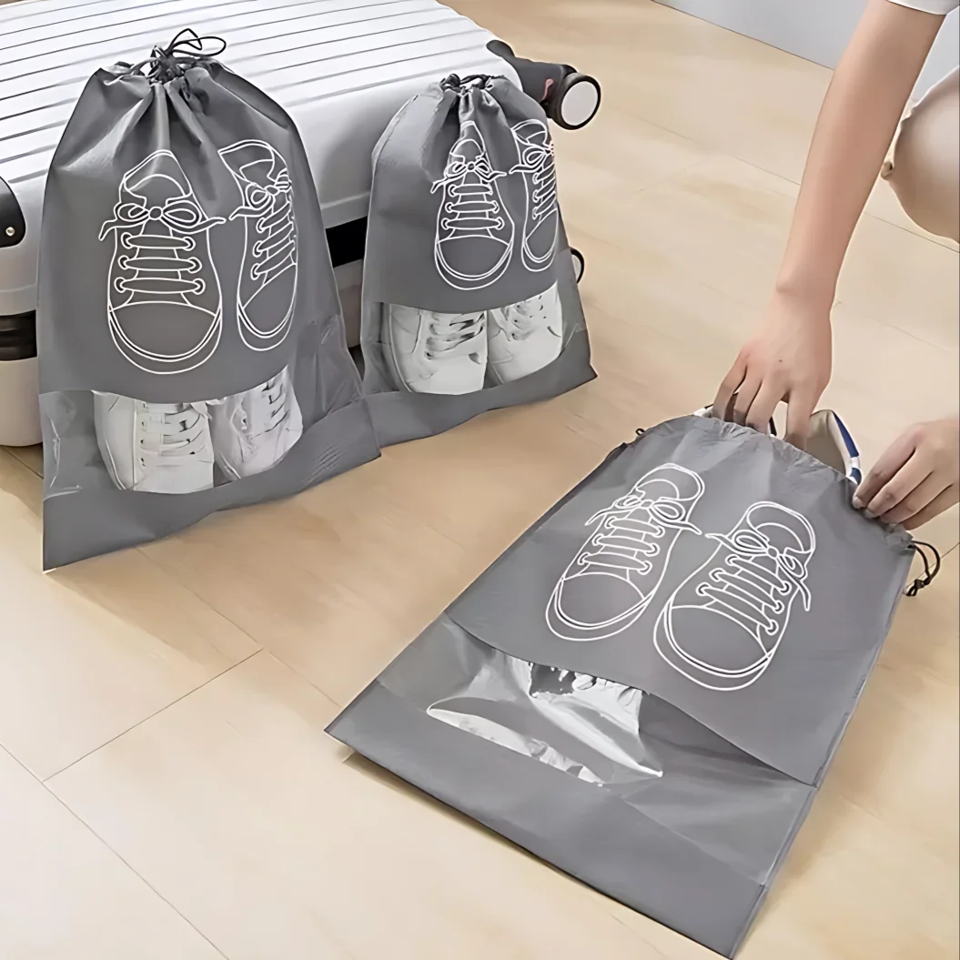 1-30PCS Shoes Storage Organizer Bags Non-Woven Shoe Dust Bags Portable Travel Shoe Bag Shoes Storage Packing Pouch Organizers