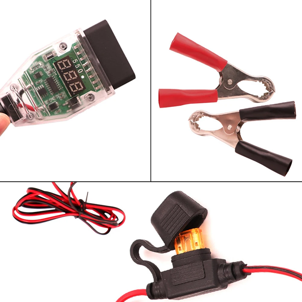 Herramienta Universal de reemplazo de batería automotriz OBD2, ordenador de coche, ahorro de memoria de apagado ECU, Cable de fuente de alimentación de emergencia ECU automático