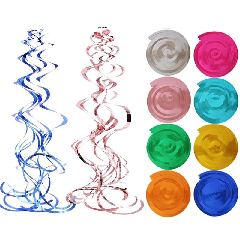 6 unids/pack decoraciones de remolino colgantes suministros de fiesta DIY para el hogar perfecto para bodas cumpleaños celebraciones coloridas TMZ
