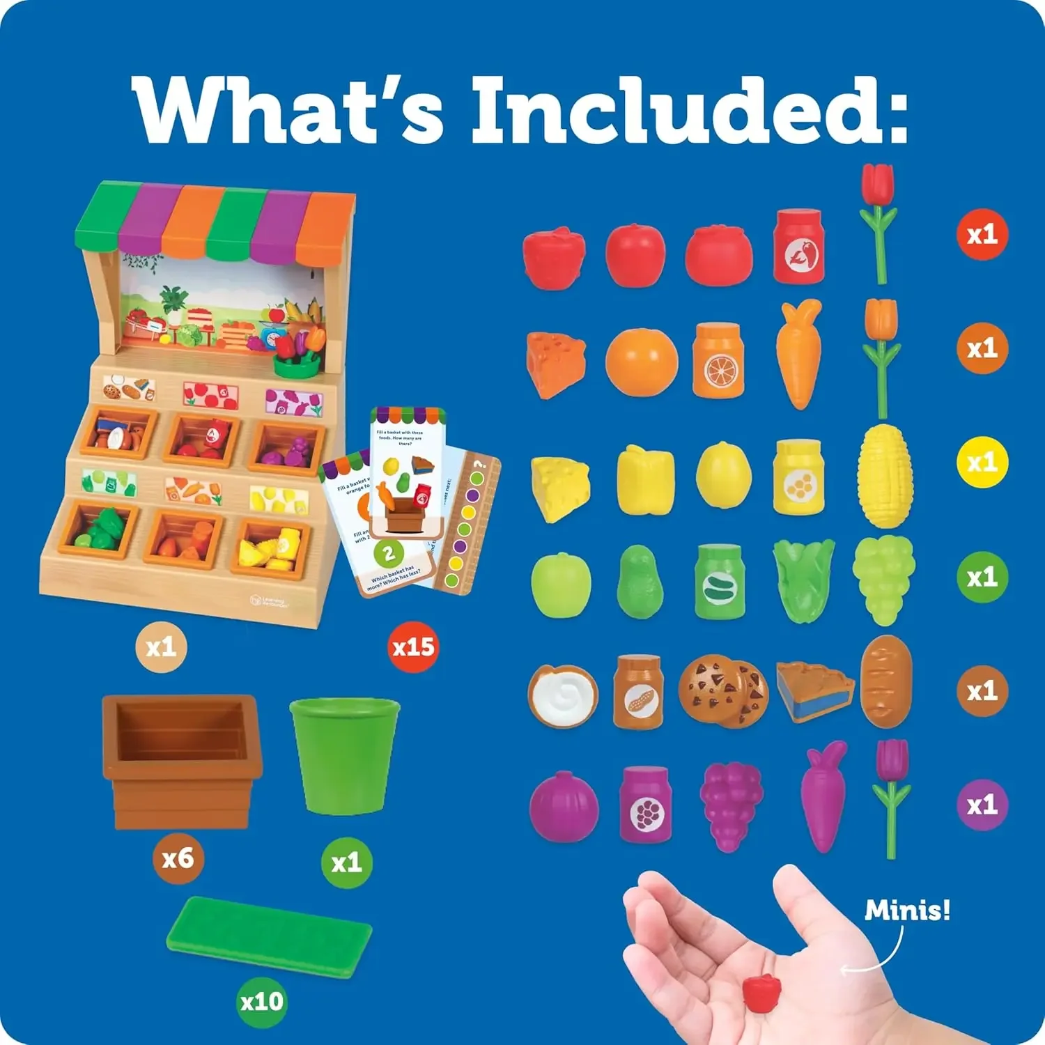 Mini juego de clasificación de soporte de granja, juegos de comida para cocina de niños, juego de simulación de tienda de comestibles, juguetes Montessori, mini comida, acto para niños pequeños