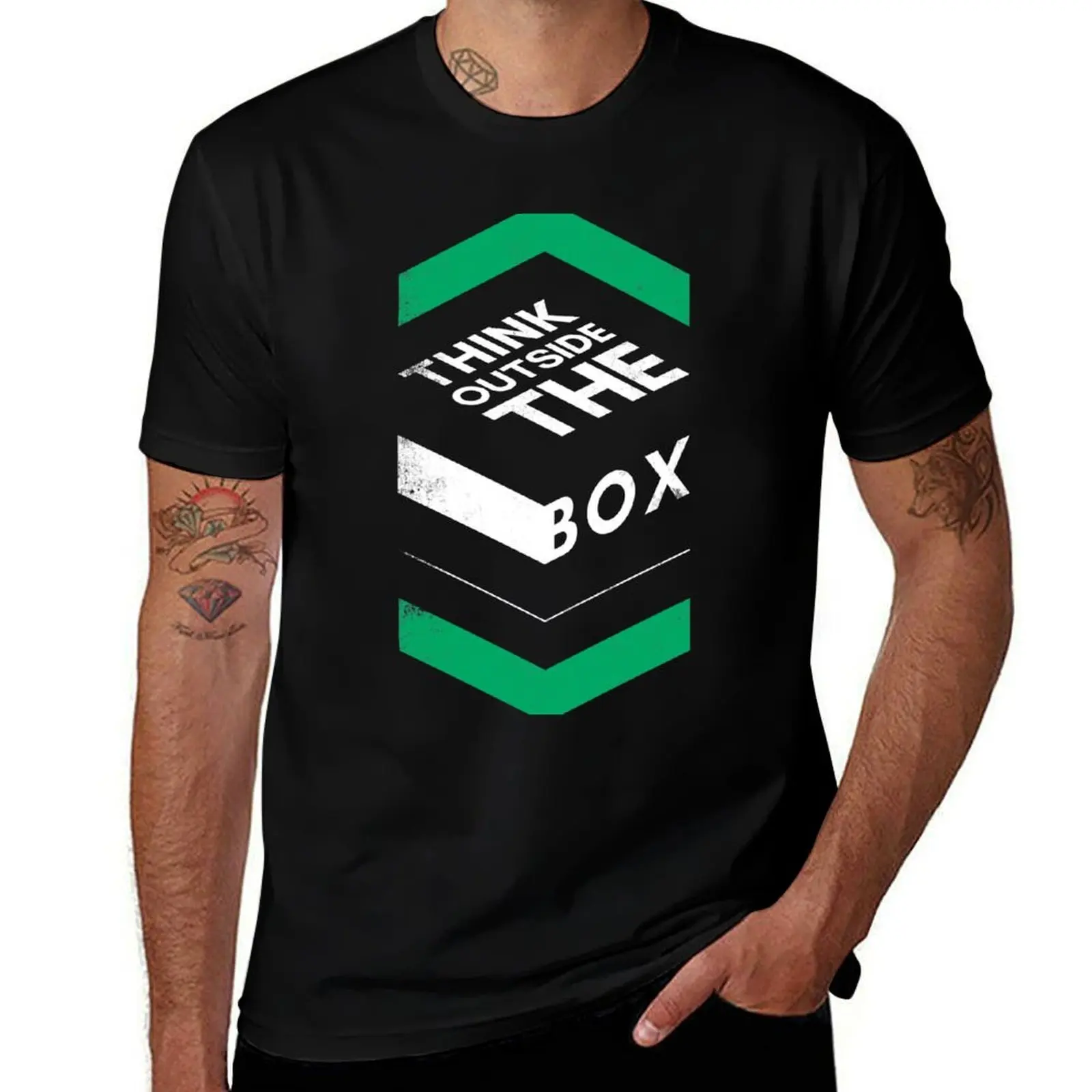 Think Outside the Box T-Shirt Thanksgiving Day Tee Top