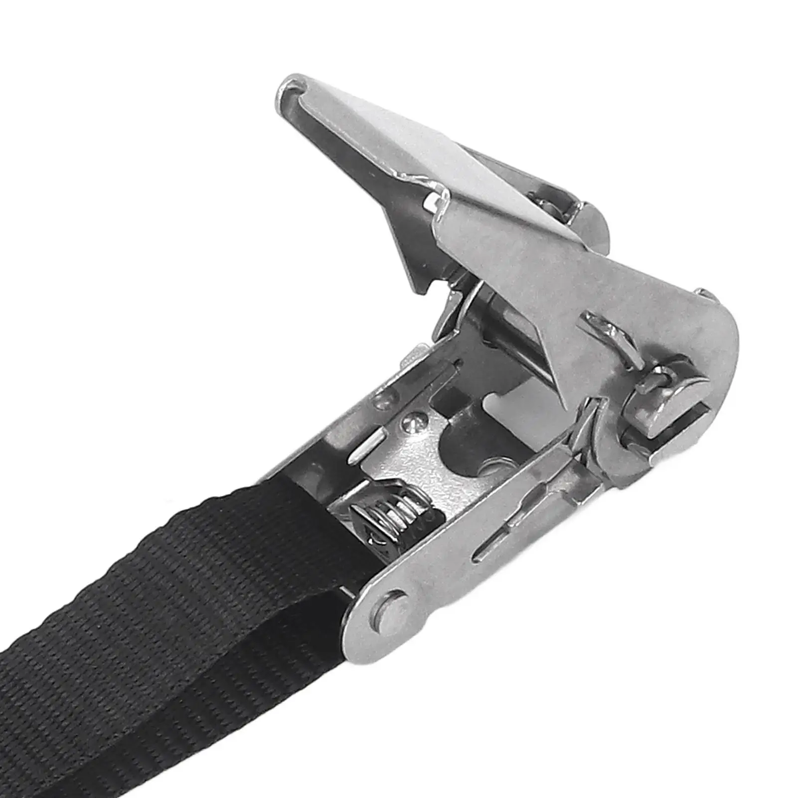 Black Ratchet Straps Ratchet Tie Down Straps Rust Proof Precise Stitching Tear Resistant Powerful Tension for ship