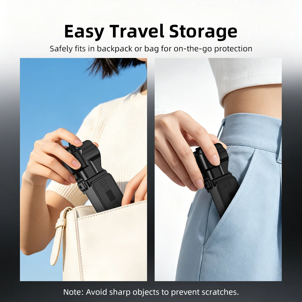 BRDRC Protective Case Hard Case for DJI Osmo Pocket 4 Accessories Gimbal Screen Protector Lens Guard for Carry/Protection/Storag