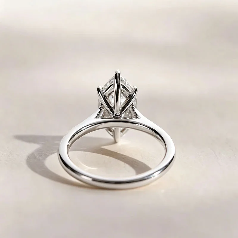 Platin 950 CVD Laborgezüchteter Diamantring 2 Karat Marquise-Schliff IGI-zertifiziert E VS1 Verlobungs- und Ehering Luxuriöser Edelschmuck – Detail 6