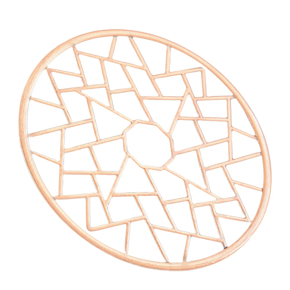 

Tea Ceremony Alloy Stove Mat Non Slip Tea Warmer Mat Modern Alloy Trivet Pad Kitchen Countertop Hot Pad Holder