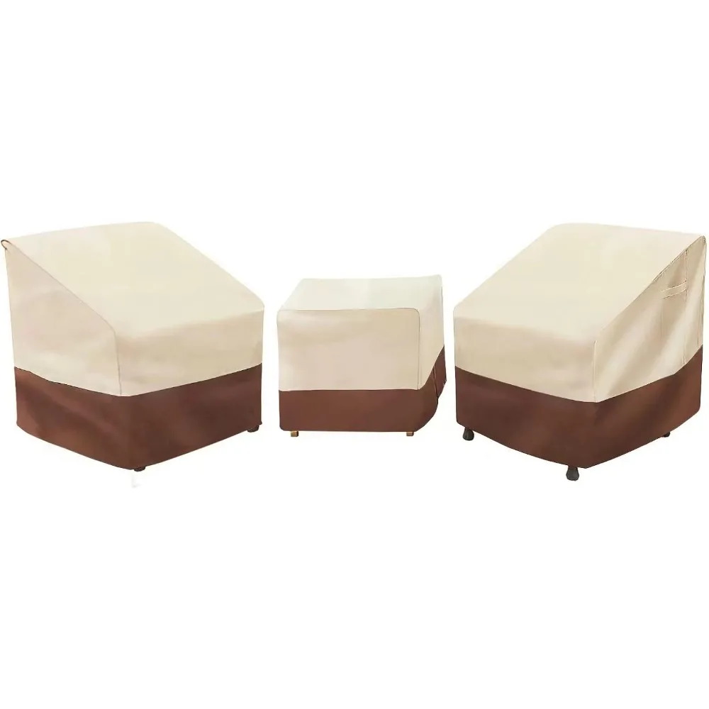 

Набор чехлов для патио Loriano, водонепроницаемый чехол для уличной мебели из 3 предметов, набор сверхмощных чехлов для газонов 600D