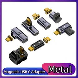 100W Magnetic USB 4.0 Type-C OTG Adapter 40Gbps Metal Thunderbolt Fast Charging USB-C 8K Vedio Converter For Macbook Phone Ipad