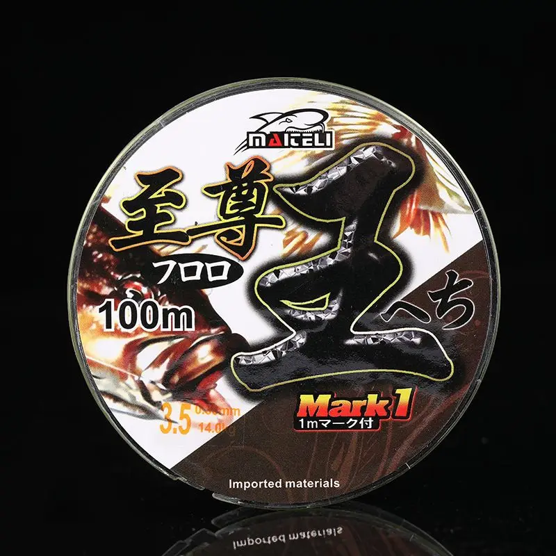 

100m Nylon Fishing Line Super Strong Soft Monofilament Main Line Wear Resistant Abrasion Resistant River Stream Sea Boat Fishing