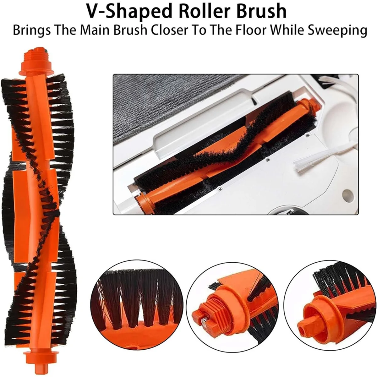 Serpillière pour aspirateur Mi Robot 2S / Mop Pro/Mop P/Aspirateur Robot S12/S10 EU/STYJ02YM, brosse latérale principale, filtre Hepa, gril