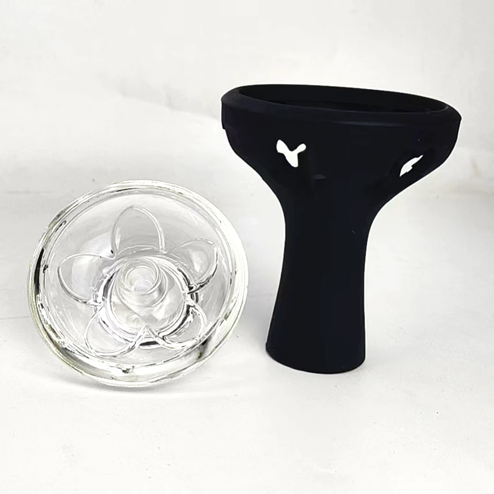 

Hookah Shisha Head Silicone Crystal Glass Chicha Bowl Smoking Pipe Tools Hookah Accessories Cachimba