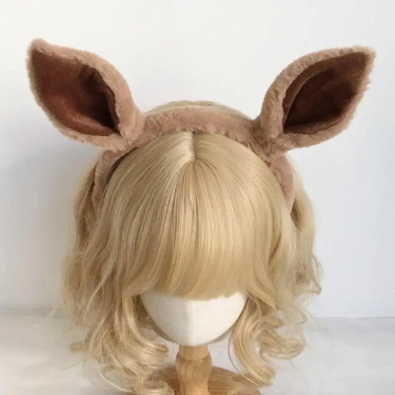 

Cartoon Deer Ear/Antler Headband Girl Cosplay Costume Plush Hairband Party Props